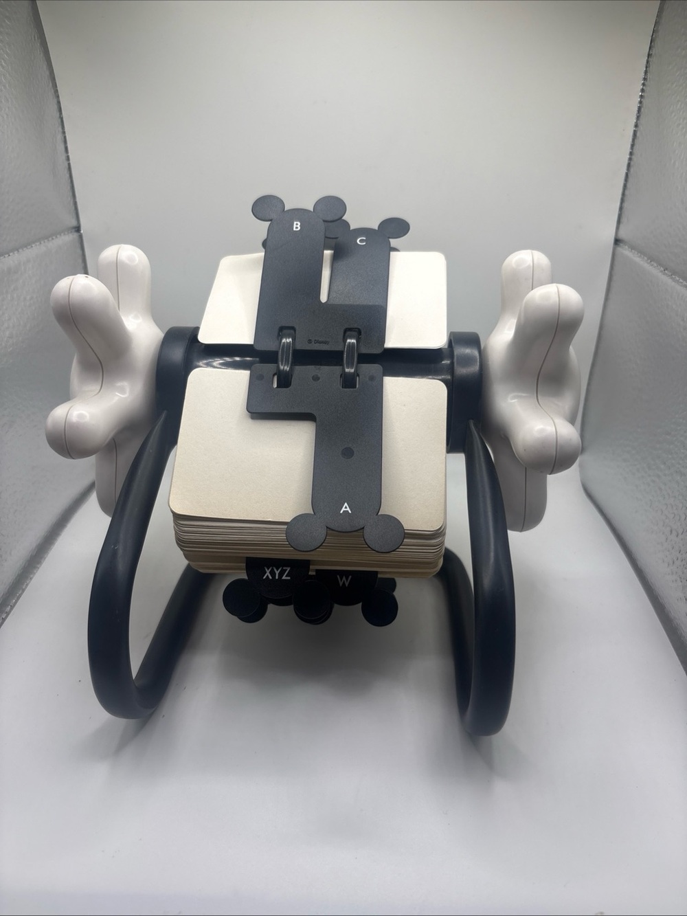 VTG Disney Mickey Mouse Hands Rolodex Address Spinner Alphabet Dividers Office